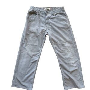 Levis 559 Relaxed Straight Corduroy Pants Mens 34x34 Grey Casual Workwear